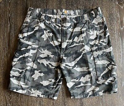 Carhartt Men's Size 44 Relaxed Fit Camo Camouflage Cargo Shorts Hunting  Fishing