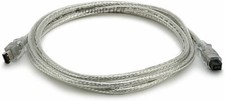 10FT 9 PIN/ 6PIN BILINGUAL FireWire 800 - FireWire 400 Cable 10FT CLEAR MPI 332