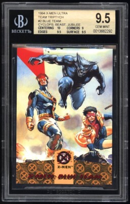 1994 X-Men Ultra Marvel Team Triptych Walmart packs only Cyclops BGS 9.5 POP 2