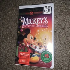 Mickeys Once Upon a Christmas 2000 Gold Collection VHS Edition Toys R Us Copy