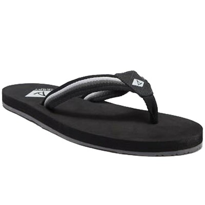 NEW!! Men’s Sperry Topsail Thong Flip Flop Sandal Black/Grey Canvas Size 13M Sperry Mens Topsail Black Grey Thong Sandals | eBay main image 2