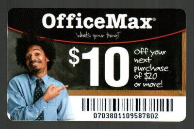 OFFICE MAX What's Your Thing 2004 Promotional Rewards Card ( $0 ) #3