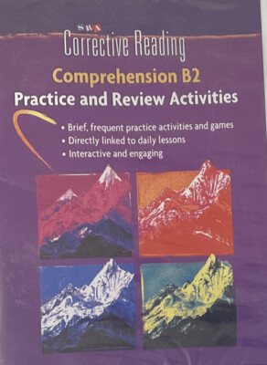 SRA Corrective Reading Comprehension B2 Practice Review Activities CD-ROM unused 9780076111916| eBay