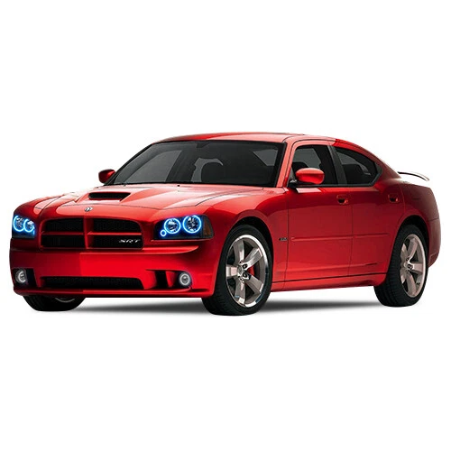 RGB Angel Eye LED Halo kit with IR Remote for 2005-2010 Dodge Charger Headlights - Image 4 of 4