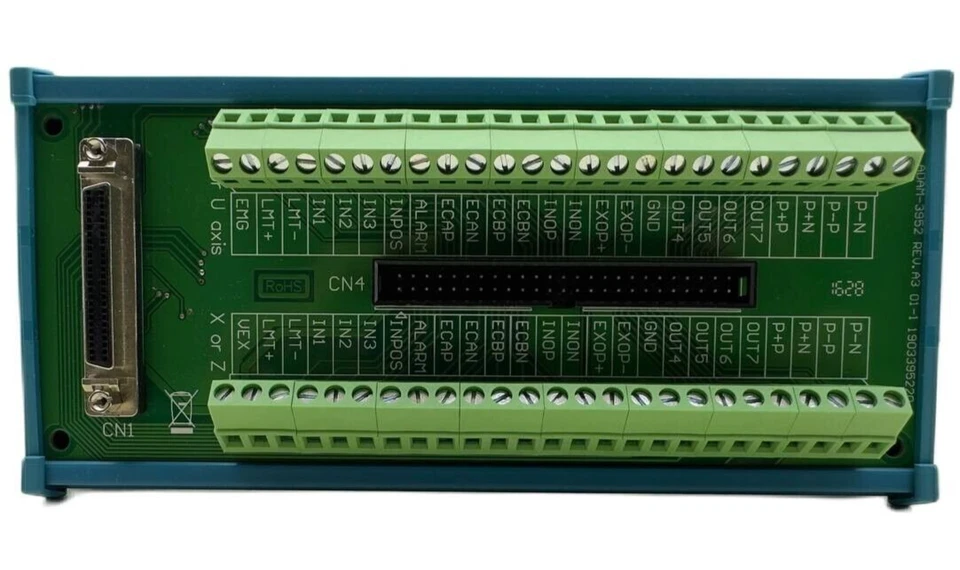 ADVANTECH ADAM-3952-AE CIRCUIT BOARD, PCI-1240 WIRING TERMINAL, DIN-RAIL MOUNT - Image 3 of 4