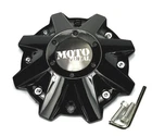 NEW Moto Metal Gloss Black Bolt On Wheel Center Cap 5/6/8 Lug MO201 MO970