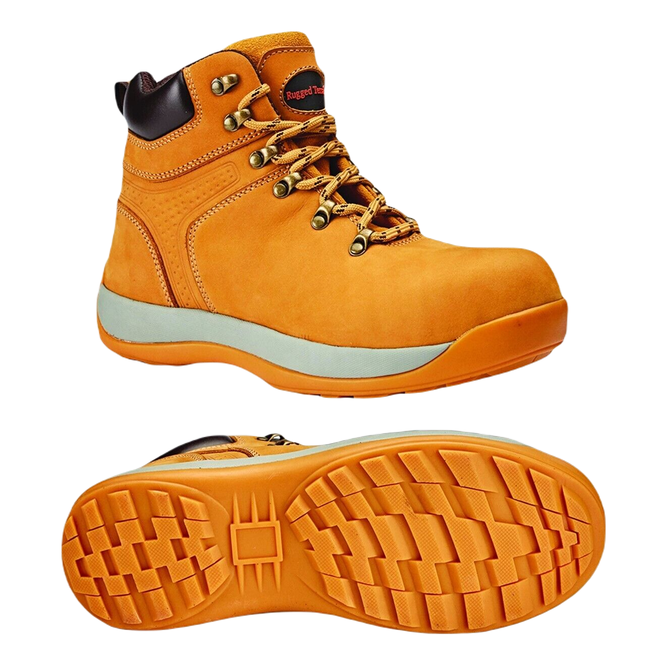 MENS STANLEY LEATHER SAFETY WORK BOOTS STEEL TOE CAP ANKLE HIKER SHOES