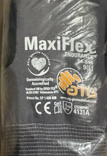 (12pck) MaxiFlex Nitrile PIP Dotted Palm CoatPROTECTIVE WORK GLOVES 12- 34-844 L