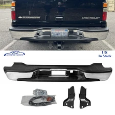 Chrome Rear Bumper Assembly For 2000-2006 Chevrolet Tahoe Suburban 1500 Yukon XL