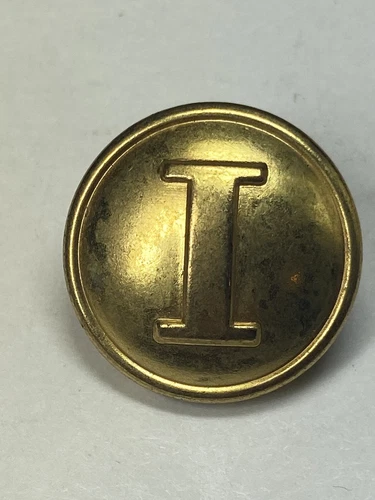 Reproduction Infantry Confederate Reenactor Shiny Brass Uniform Button Waterbury