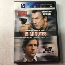 15 Minutes, Robert DeNiro, Edward Burns DVD, MULTIPLES SHIP/FREE!