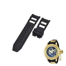 Russian Diver 80119 26mm Black Rubber Watch Strap For Invicta