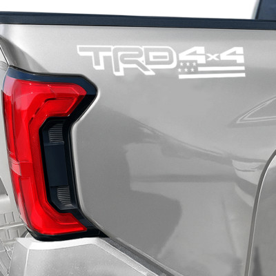 TRD 4X4 Decals Off Road / Sport Fit Toyota Tundra 2024 2025 vinyl sticker 2Pcs