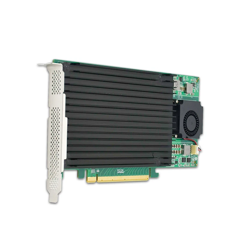 PCIe 3.0 x16 a 4 xM.2 SSD NVMe SwitchAdattatore Scheda Switch con dissipatore - Immagine 3 di 4