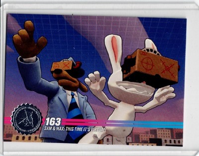 Sam & Max This Time It's Virtual #163 Limited Run Silver Trading Card New Mint