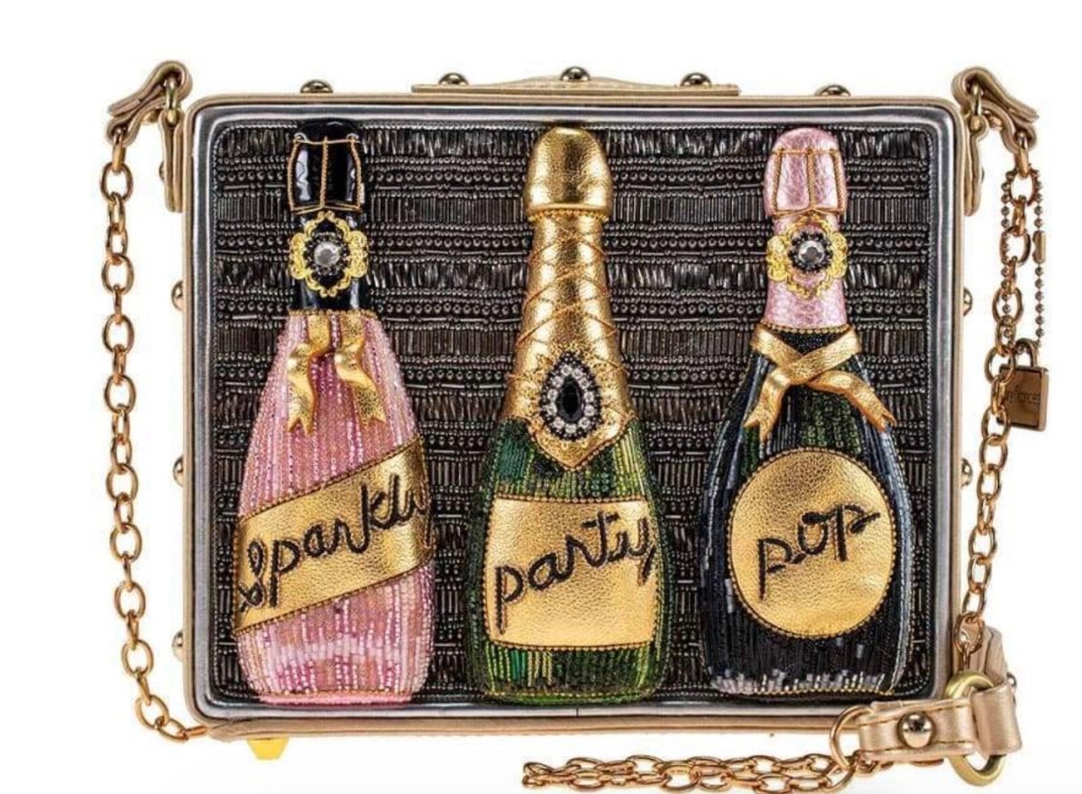 Mary Frances Sparkling Crossbody Champagne Handbag NWT! | eBay