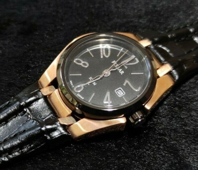 Pulsar PXT670 Schwarz Gold Damen Uhr VX82-X392 Beste Angebote Uhren