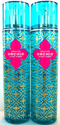 Bath Body Works MOROCCO ORCHID Fine Fragrance Mist, 8 fl. oz., NEW x 2