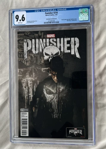 Marvel's PUNISHER #218 TV Variant Cover CGC-Grade 9.6 [2018] Jon Bernthal Photo!