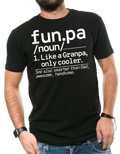 Mens Funpa Definition Tshirt Funny Gifts For Grandfather Grandpa Gifts T-shirt - Picture 2 of 21