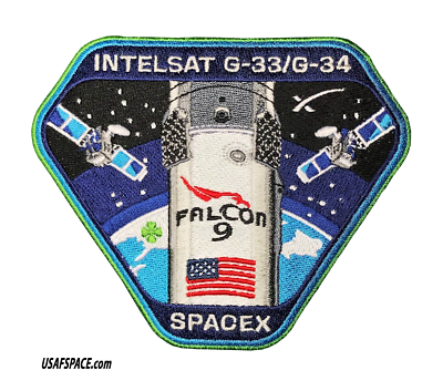 Authentic INTELSAT G-33/G-34-SPACEX FALCON-9-SATELLITE Mission