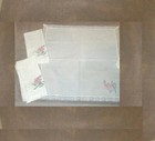 Vtg Floral Embroidered Cloth Napkins Set Of 3 Crochet Lace Cottagecore Tradwife — photo 2