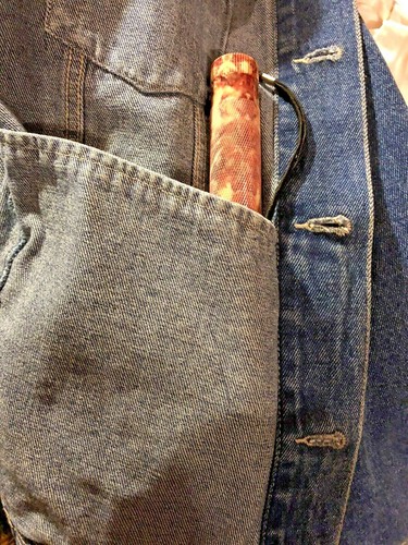 Mens Blue Denim Jean Jacket size XL 100% Cotton Unbranded Western Style Rancher - Picture 10 of 11
