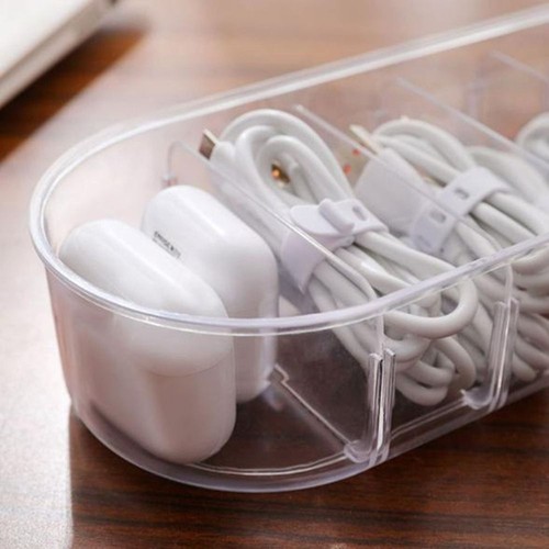 Plastic Data Cable Storage Box Data Line Storage Container for Home - Afbeelding 8 van 11