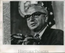 1965 Press Photo Secretary of Commerce John T. Connor during a press conference