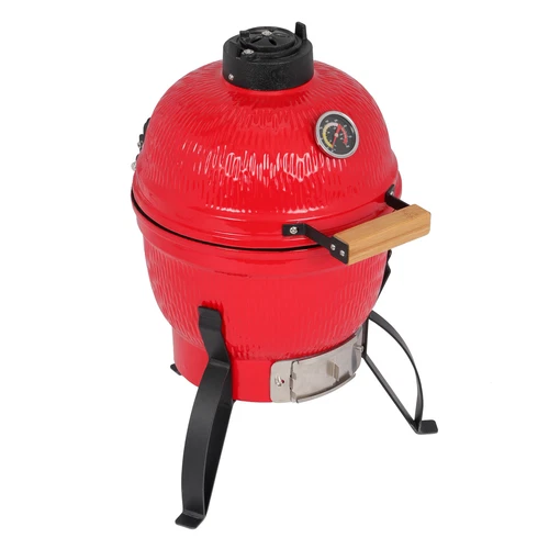 13" Round Kamado Charcoal Grill Portable BBQ Grill with Thermometer - Bild 12 von 24
