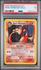 SWIRL PSA 1 2000 Pokemon Team Rocket Dark Charizard 4/82 Holo Foil Rare WOTC