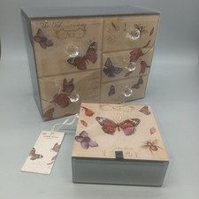 BNWT M&S Set of 2 Mirrored Pretty Storage Boxes For Jewellery & Possessions