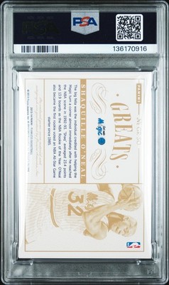 NBA Shaquille O'Neal 13-14 Panini 15枚限定 2013-14 Panini Flawless - Greats Dual Memorabilia Autograph