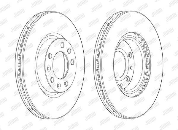 2X Jurid Bremsscheibe Coat+ 562992JC JC Schachtel FüR Opel Astra OV5 Sports Mhev-image