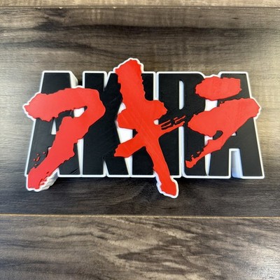 Akira POP  ART 3D printed logo sign fan art display shelf desk wall