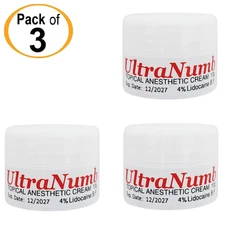 3 X 10g Ultra Numb Skin Numb Cream Piercing Tattooing Laser Waxing
