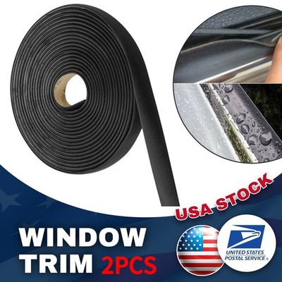 2PCS 20mm x 4M Car Window Weatherstrip Seal Kit Waterproof DIY Noise Reduce