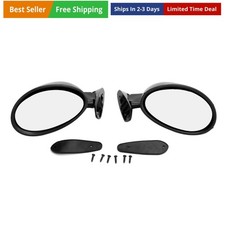 Universal Mirror Car Replacement 1 Pair Vintage Car Side Rear View Mirror W...