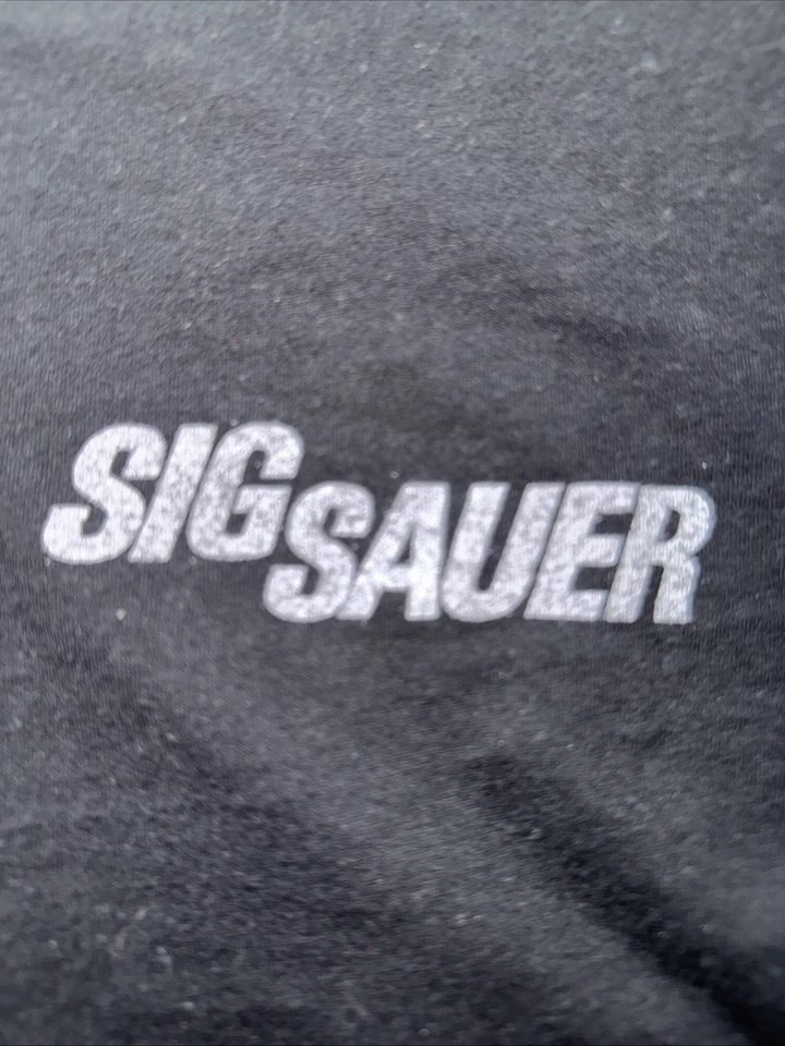 Camisa negra de manga larga Sig Sauer con licencia oficial para hombre talla grande Foto 2 de 4