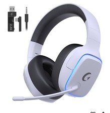 Wireless 2.4 GHz gaming headphones for PS5, PS4, PC. With noise-canceling.