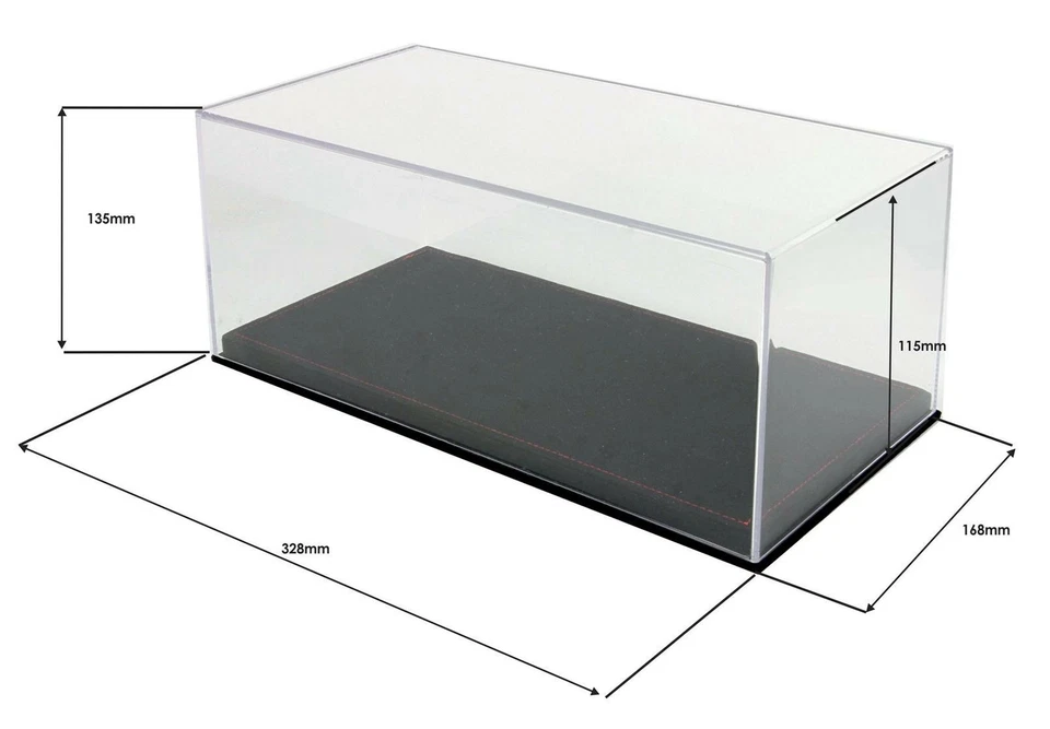 Vitrine plexiglas avec socle en alcantara noir 1/18 BBR VET1804D3 - Photo 4/4