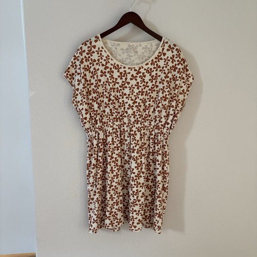Rylee + Cru Mini Flutter Floral Dress, Cream, Ivory, Size Medium