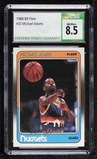 1988-89 Fleer Michael Adams #33 CSG 8.5 12k0