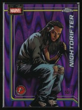 Nightdrifter 2026 Topps Chrome Marvel Comics #88 Purple RayWave Refractor