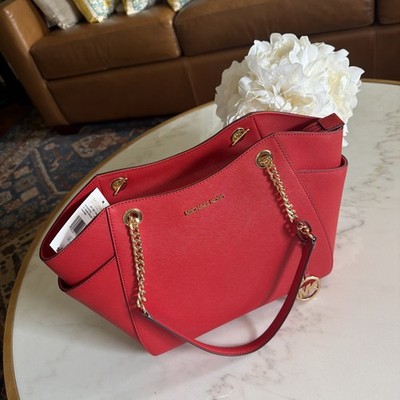 Michael Kors Jet Set Large Saffiano Leather Shoulder Bag