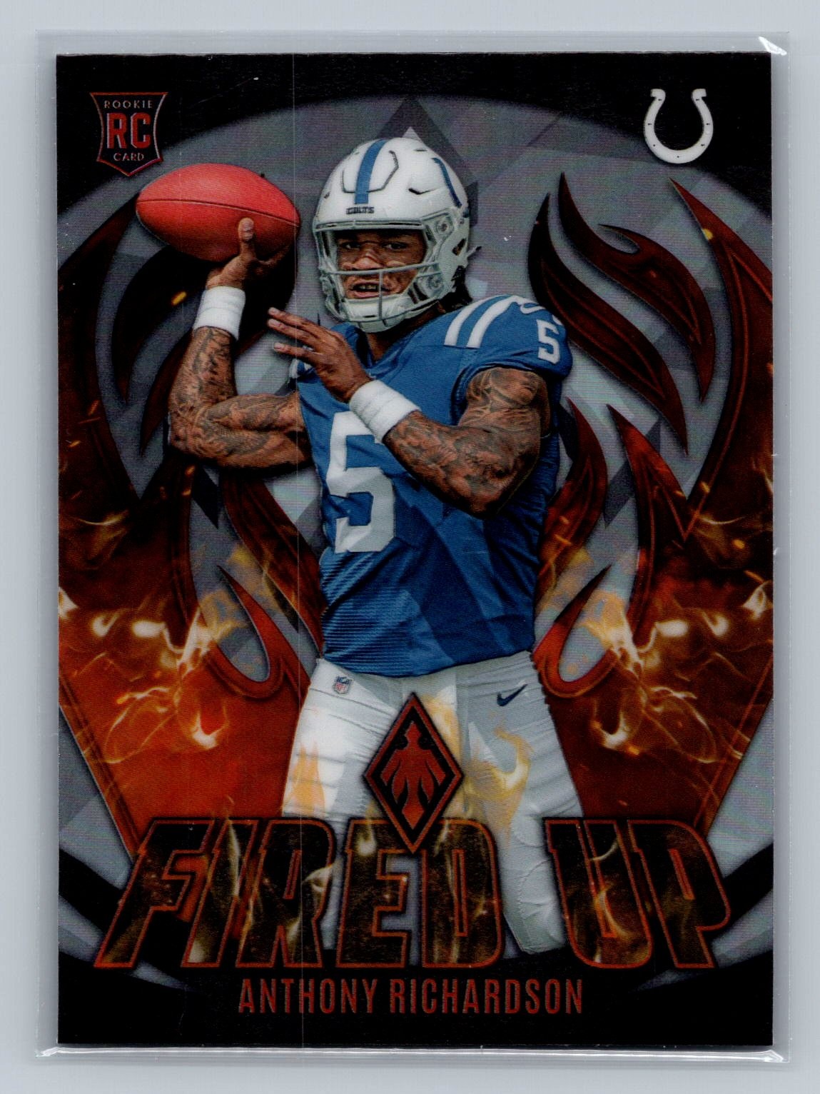 2023 Panini Phoenix Anthony Richardson Fired Up Silver Rookie #FU-6