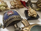 Assorted Antique Turtle Figurines Collection Lot -Jewelry Trinket Boxes — photo 6