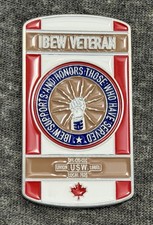 Moneda Desafío Veterano IBEW Etiqueta de Perro Militar de Estados Unidos