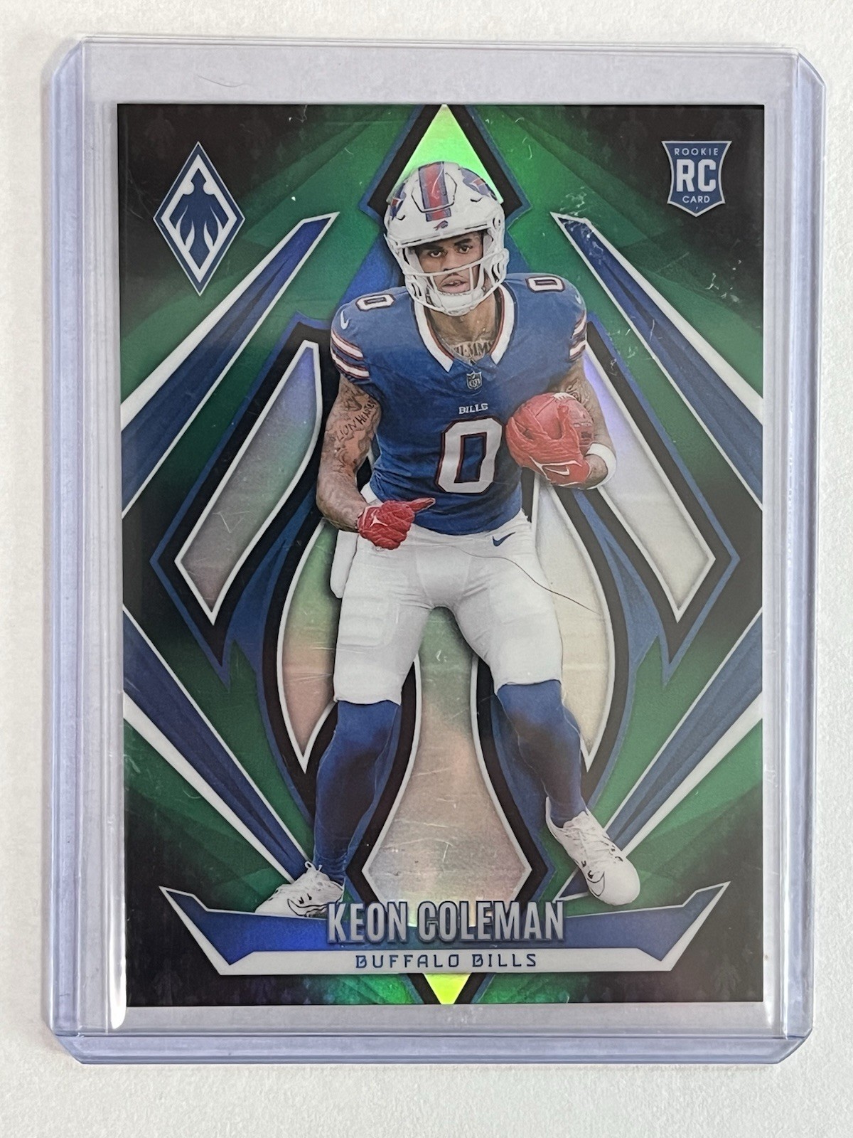 2024 Panini Phoenix - Rookies Keon Coleman #213 Green Fade /199 (RC)