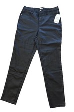 Faux Leather Black Stretch Pants Womens 8 30x28 NWT